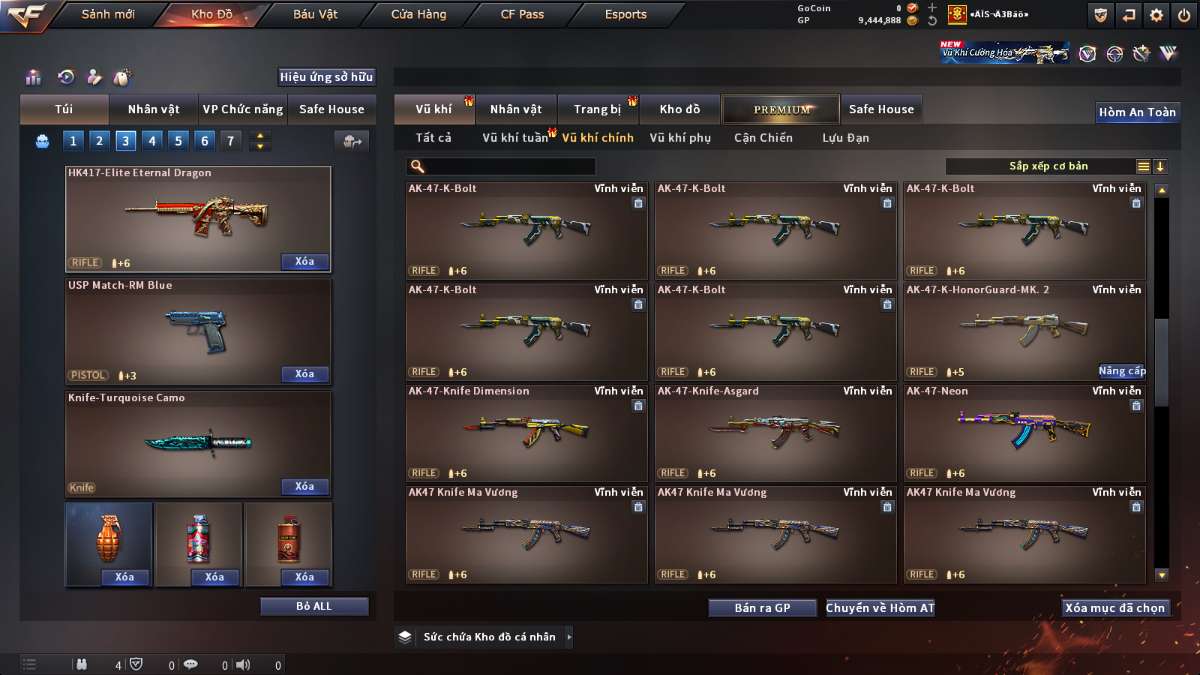 shop acc cf uy tin gia re